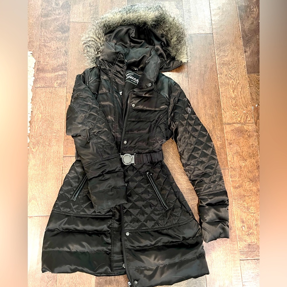 Guess belted coat